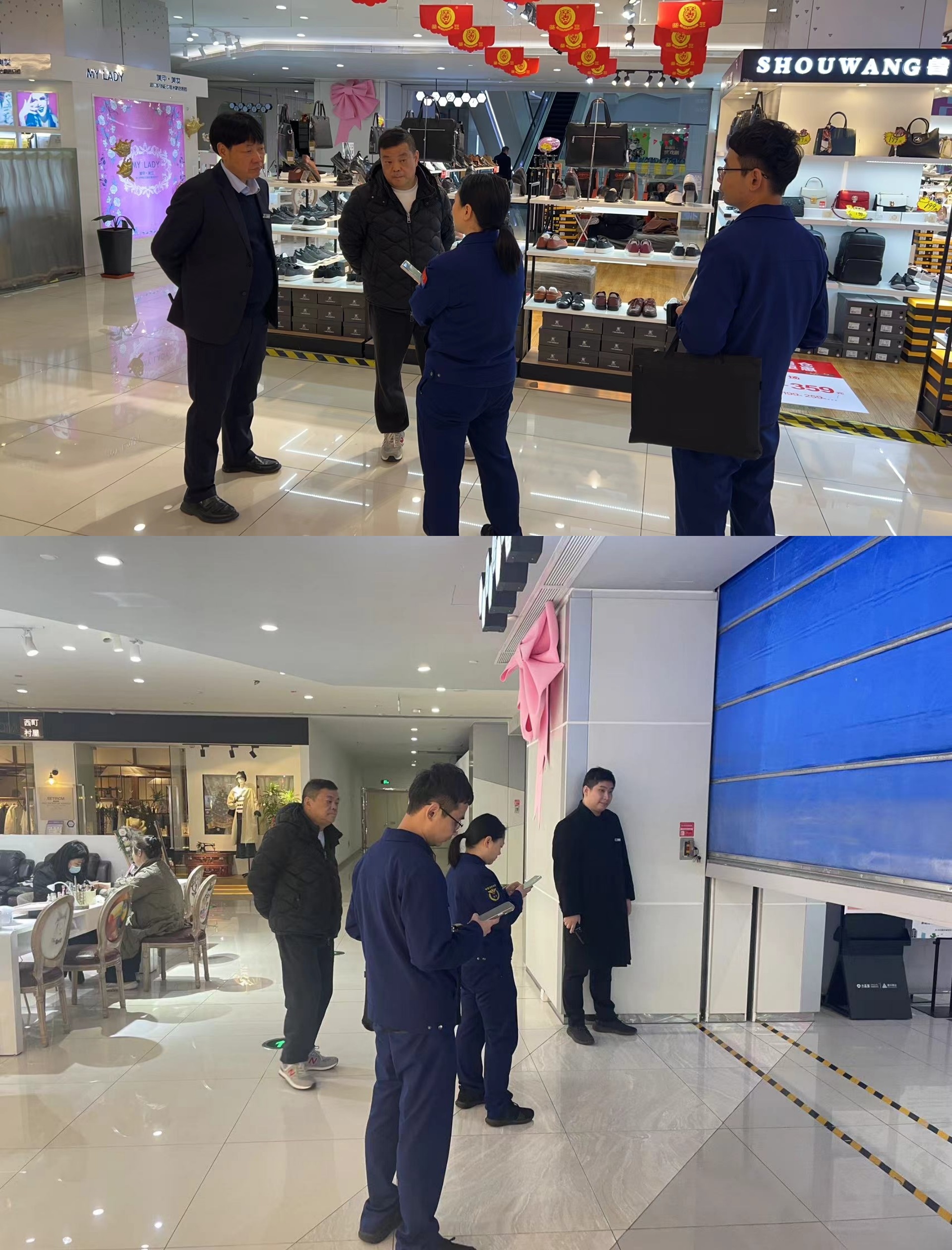 拱墅区消防大队光临水晶城查抄消防安全