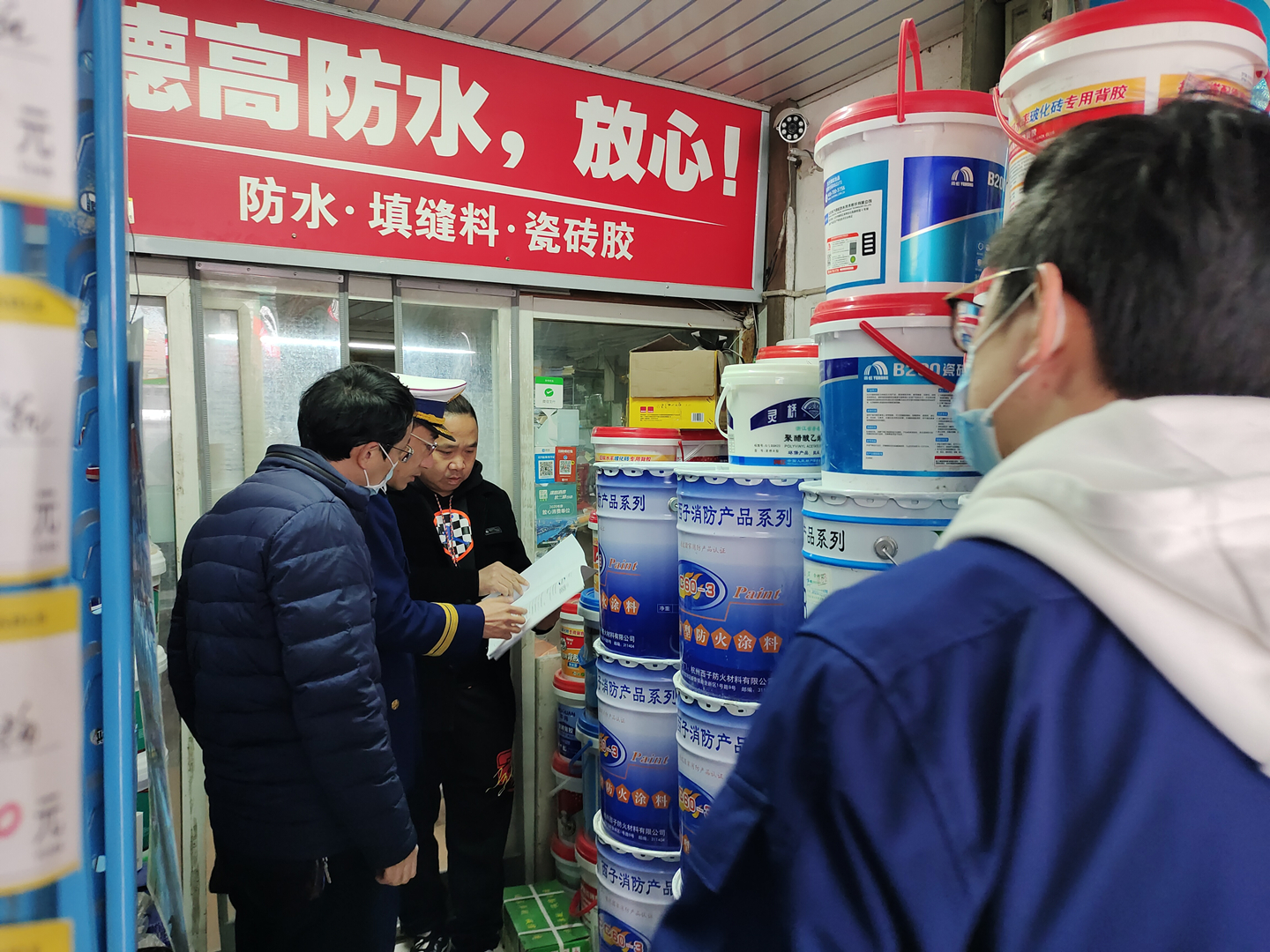 区工商、消防大队走访3499拉斯维加斯市场